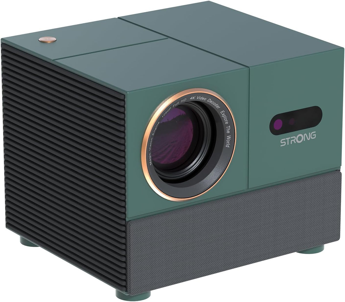 Strong MIRA1 Official Google TV Smart Video Projector 1080P with 4K Support, Auto Focus Keystone, Wifi Bluetooth Portable Outdoor Projector for iOS/Android/Home Cinema