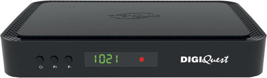DIGIQUEST Tivùsat COMBO 4K Q90 Decoder | HbbTV Satellite Receiver, Dual Tuner | Video Recorder and Timeshift | Mediaplayer, 2-in-1 Remote Control | Tivùsat SmartCard Included | Black(Q90 4K)
