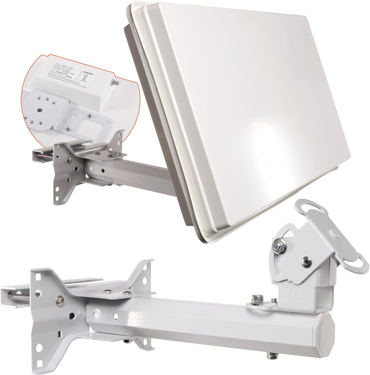 Selfsat H30 D1 Flat Antenna for 1 User, White