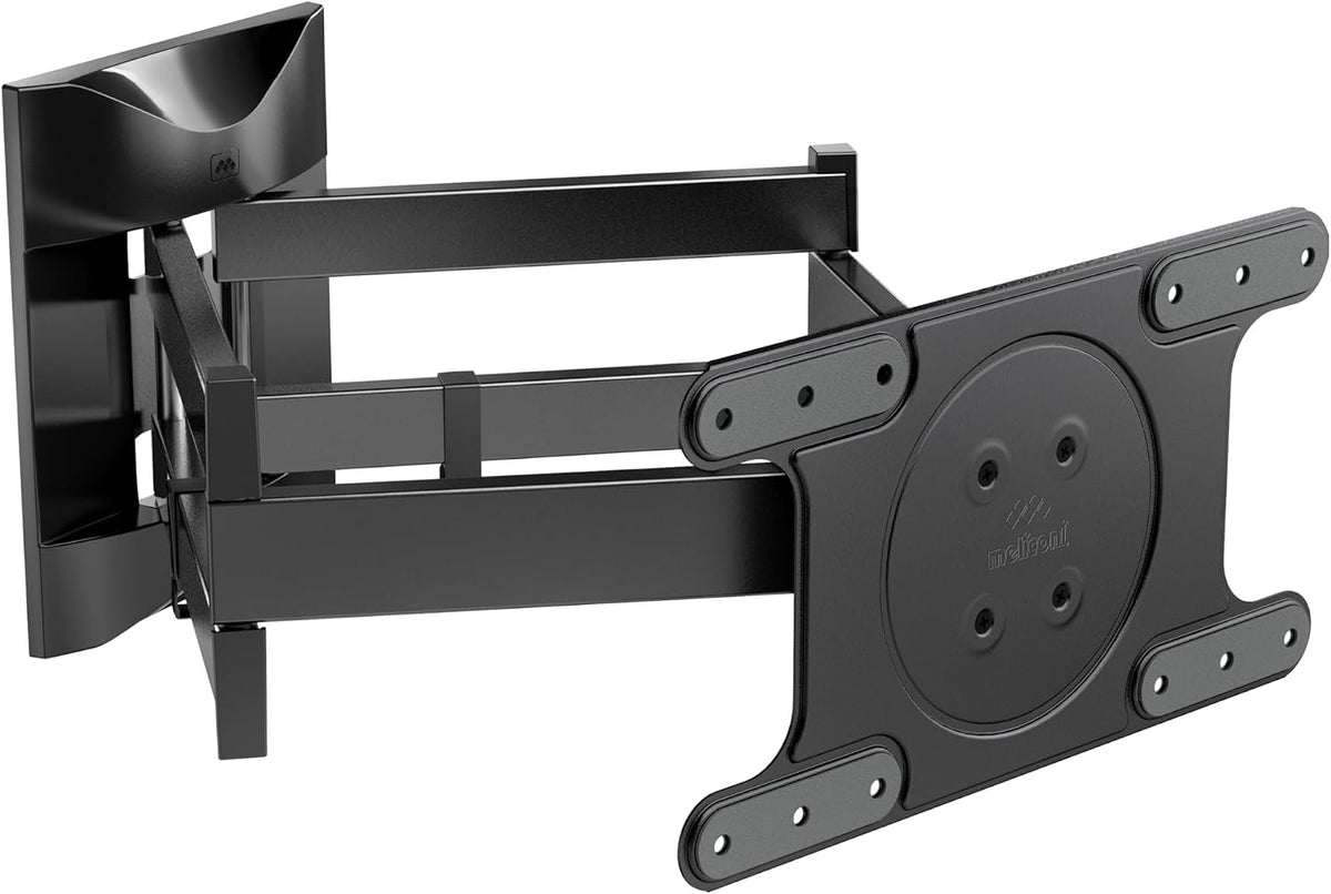 Meliconi SPACE SYSTEM DUALMOTION OLED TV Wall Mount | Doppia Rotazione, Staffa per TV OLED da 40 a 82, VESA 200-300-400x200, Portata 55 Kg, Tasselli Fischer, Made in Italy, Nero(VERS.2019 OLED)