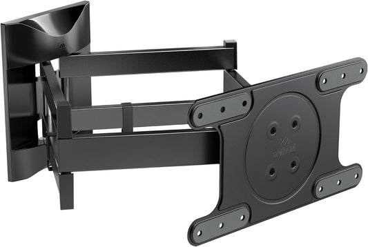 Meliconi SPACE SYSTEM DUALMOTION OLED TV Wall Mount | Doppia Rotazione, Staffa per TV OLED da 40 a 82, VESA 200-300-400x200, Portata 55 Kg, Tasselli Fischer, Made in Italy, Nero(VERS.2019 OLED)
