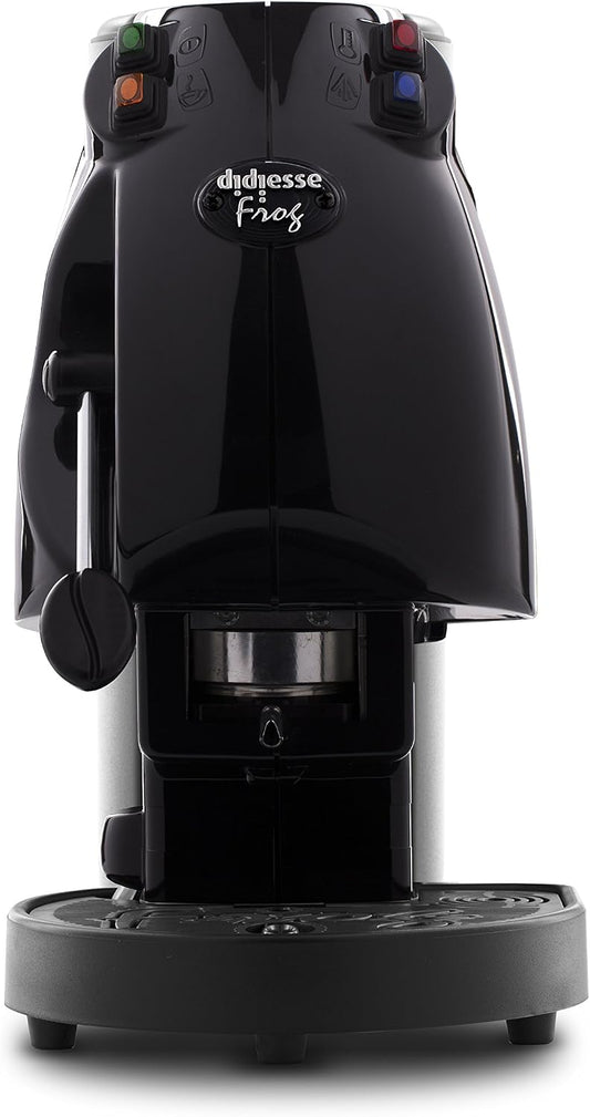 Didiesse Frog Revolution - Macchina per Caffè utilizzabile con cialde di diametro 38/44 mm, 650 W, Nero Lucido